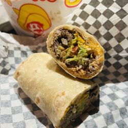 Alfredo's Mexican Food - Super burrito Carne Asada. Meat was tough; go with chicken or carnitas instead. Trust.
