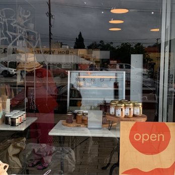 Proof Bakery - Hot oat latte, olive oil cake - Coffee & Tea Near Me - Los Angeles, California