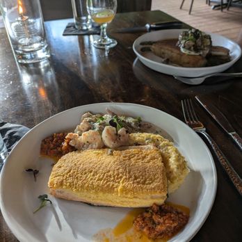 Dancing Bear Appalachian Bistro - Trout + shrimp! - New American Near Me - Townsend, Tennessee