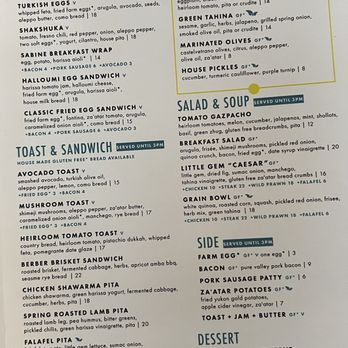 Sabine Cafe & Bar - Menu - Cafes Near Me - Seattle, Washington