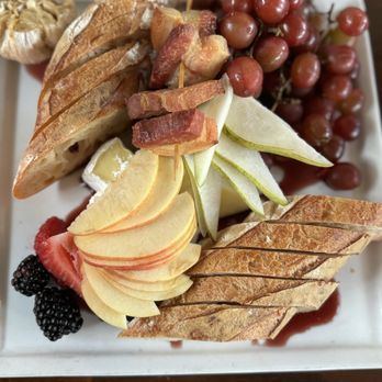 The Observatory - Cheese Platter (with a pork belly skewer) - New American Near Me - Portland, Oregon The Observatory - Cheese Platter (with a pork belly skewer) - New American Near Me - Portland, Oregon