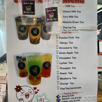Noodle Box - Bubble Tea Menu - Noodles Near Me - Alexandria, Virginia