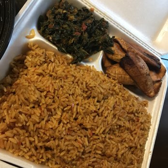 Cafe Abuja - Jollof Rice plate - African Near Me - Houston, Texas Cafe Abuja - Jollof Rice plate - African Near Me - Houston, Texas