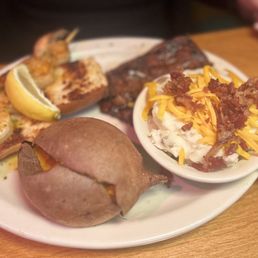 a plate of food on a table