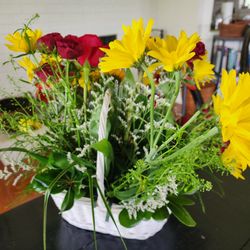 Morgan On Main Florist - This is the back and exactly how they delivered it. The manager designed this.