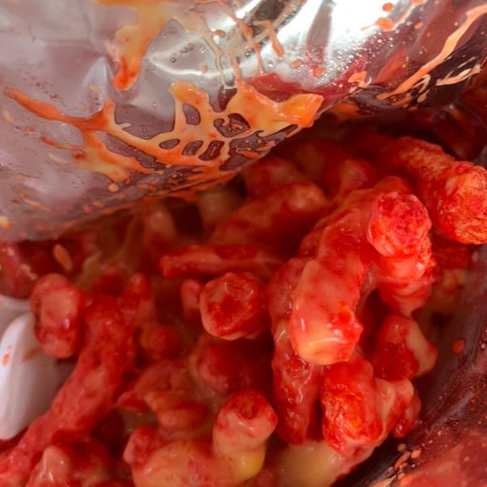 Las Mangonadas - Hot cheetos with cheese - Ice Cream & Frozen Yogurt Near Me - Coloma, Michigan Las Mangonadas - Hot cheetos with cheese - Ice Cream & Frozen Yogurt Near Me - Coloma, Michigan