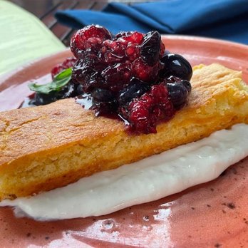 Lechon - Olive Oil Cake - very dense and packed. More like a slice of corn bread - Tapas Bars Near Me - Portland, Oregon Lechon - Olive Oil Cake - very dense and packed. More like a slice of corn bread - Tapas Bars Near Me - Portland, Oregon