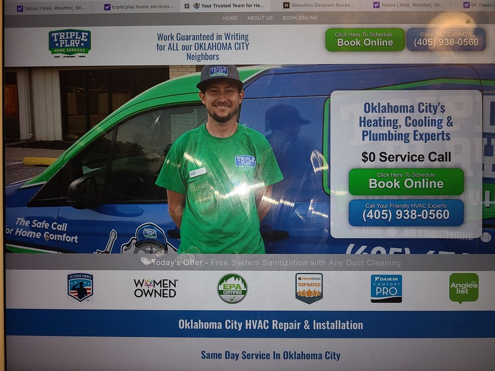 Slide of Triple Play Home Services