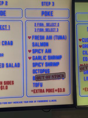 Menu photo 2 Poké Bar Honolulu, HI Menu photo 2 Poké Bar Honolulu, HI