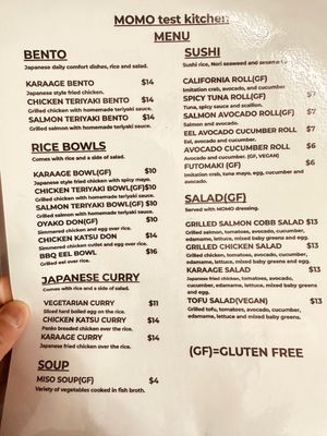 Menu photo 2 MOMO Test Kitchen Brooklyn, NY