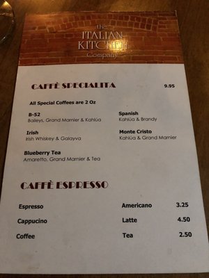 Menu photo 5 The Italian Kitchen Vernon, BC Menu photo 5 The Italian Kitchen Vernon, BC
