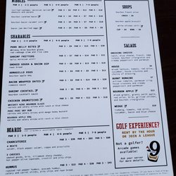 Whiskey Nine - Menu 2