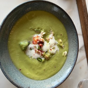 Spago - The asparagus crab soup SOOO GOOD! - New American Near Me - Las Vegas, Nevada