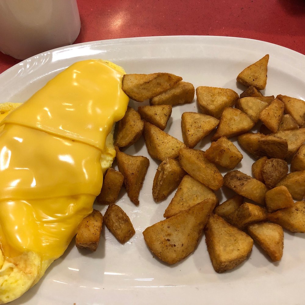 Friendly's - This is supposed to be a cheese omelet. I'm a bit shocked. Friendly staff but the menu options and actual food has gone downhill - Ice Cream & Frozen Yogurt Near Me - Deptford, New Jersey Friendly's - This is supposed to be a cheese omelet. I'm a bit shocked. Friendly staff but the menu options and actual food has gone downhill - Ice Cream & Frozen Yogurt Near Me - Deptford, New Jersey