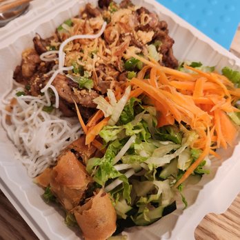 Booboo Pho - V3, eggroll, and pork vermicelli - Vietnamese Near Me - Montgomery Village, Maryland