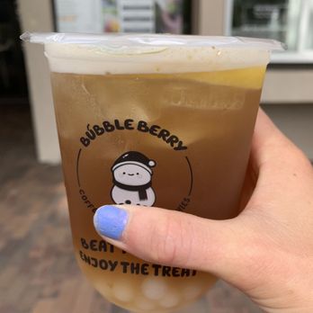 Bubble Berry - Tea with Lychee popping boba - Bubble Tea Near Me - Hilton Head Island, South Carolina