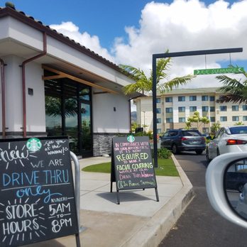 Starbucks - Covid-19 Season 2020 -- Drive Thru is Super Friendly, Fast, & Efficient!! =)! Face Mask Required at Window! =) - Coffee & Tea Near Me - Kapolei, Hawaii Starbucks - Covid-19 Season 2020 -- Drive Thru is Super Friendly, Fast, & Efficient!! =)! Face Mask Required at Window! =) - Coffee & Tea Near Me - Kapolei, Hawaii