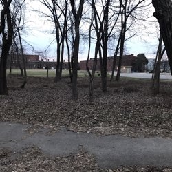 Breslin Park - Small wooded area in the middle of the paved walking path.