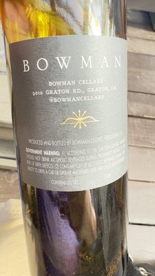 Menu photo 1 Bowman Cellars Graton, CA