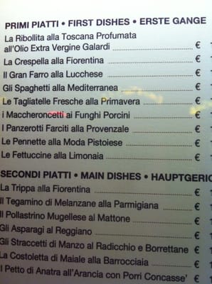 Menu photo 8 Il Profeta Florence, FI