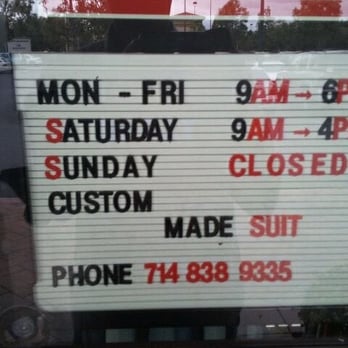 Tony Custom Tailoring - Sewing & Alterations Near Me - Irvine, California