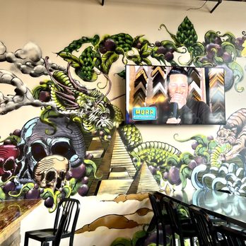 Barrel Theory Beer Company - a mural of a dragon and a tiger - Breweries Near Me - St Paul, Minnesota Barrel Theory Beer Company - a mural of a dragon and a tiger - Breweries Near Me - St Paul, Minnesota