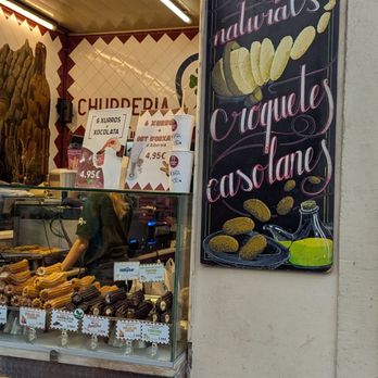 Xurreria Trebol - Have to get the special of 6 plus chocolate - Desserts Near Me - Barcelona, B Xurreria Trebol - Have to get the special of 6 plus chocolate - Desserts Near Me - Barcelona, B