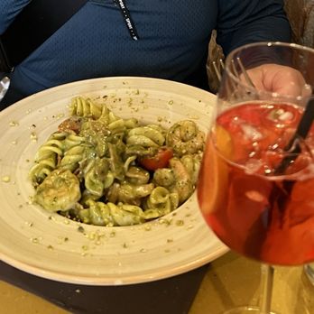 Osteria del Filetto d’Oro - Fissilini with shrimps, bacon and pistachios! - Italian Near Me - Florence, FI