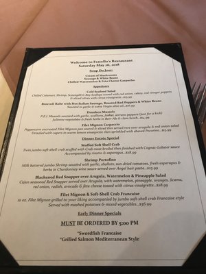 Menu photo 6 Fratello's Restaurant Sea Girt, NJ Menu photo 6 Fratello's Restaurant Sea Girt, NJ
