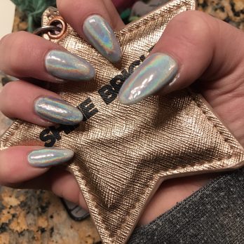 Luxe 9 Nails and Spa - Love love love my hologram nails - Nail Salons Near Me - Corona, California
