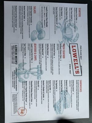 Menu photo 1 Lowell's Restaurant Seattle, WA Menu photo 1 Lowell's Restaurant Seattle, WA