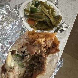 Carne asada super burrito Carne asada super burrito