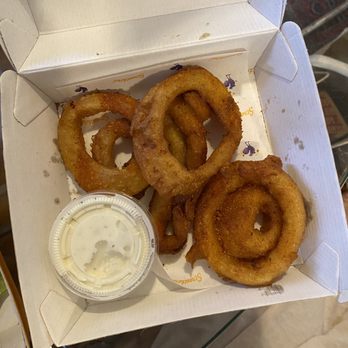 Wonder East Village - The height of the box was twice the height of the onion rings. - Food Court Near Me - New York, New York Wonder East Village - The height of the box was twice the height of the onion rings. - Food Court Near Me - New York, New York