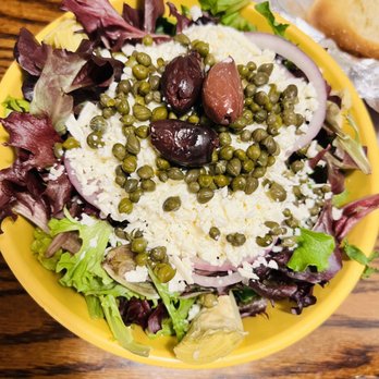Star Pizza - Delicious greek salad with capers - Pizza Near Me - Houston, Texas Star Pizza - Delicious greek salad with capers - Pizza Near Me - Houston, Texas