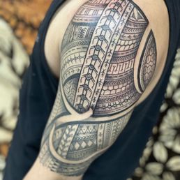 Half sleeve filipino tribal by King Half sleeve filipino tribal by King