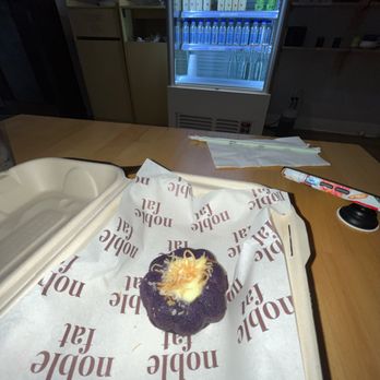 Noble Fat - Ube "Mochi Cake" - Cafes Near Me - Chicago, Illinois Noble Fat - Ube "Mochi Cake" - Cafes Near Me - Chicago, Illinois