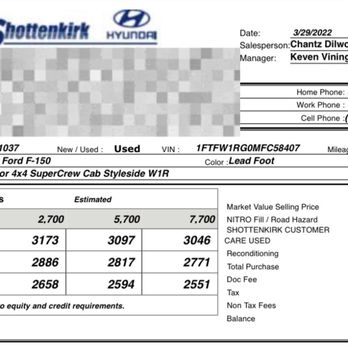 Shottenkirk Hyundai Canton - Watch out when your dealing with these 2 when you come in. Don't believe the dealer fees they try to add - Car Dealers Near Me - Canton, Georgia Shottenkirk Hyundai Canton - Watch out when your dealing with these 2 when you come in. Don't believe the dealer fees they try to add - Car Dealers Near Me - Canton, Georgia