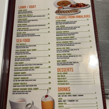 Aromas of India - Menu (Lamb/Goat/Seafood/Drink/Dessert) - Indian Near Me - La Mesa, California