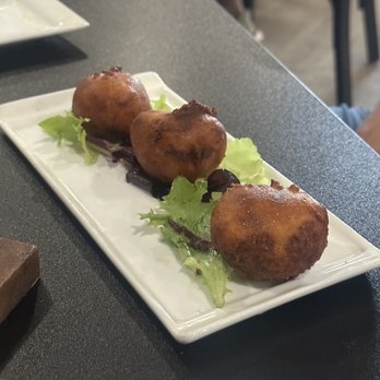 Forge Southern Comfort - Jalapeños hush puppies. - Seafood Near Me - North East, Maryland Forge Southern Comfort - Jalapeños hush puppies. - Seafood Near Me - North East, Maryland