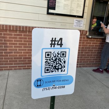 Doozies - a qr code on a sign - Burgers Near Me - Council Bluffs, Iowa