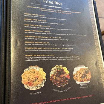 Thai Ocha - Menu - Thai Near Me - Denton, Texas