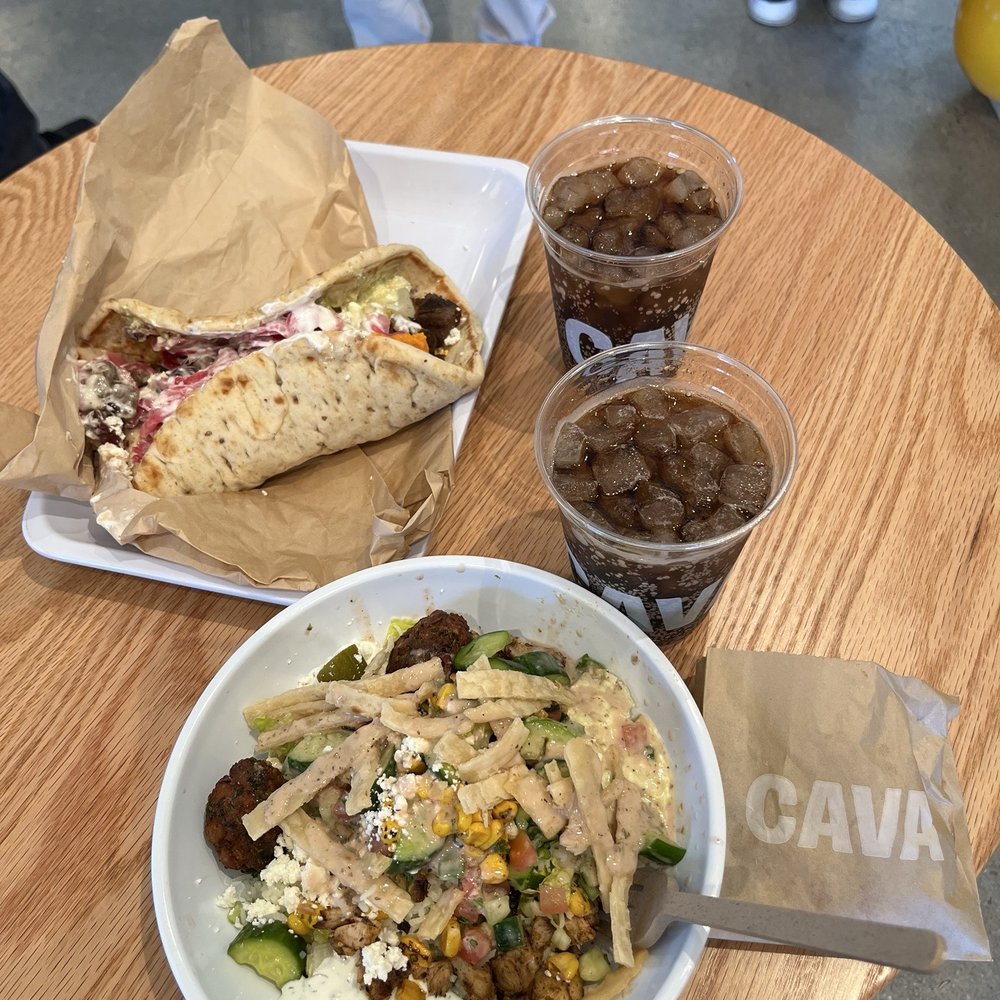CAVA - Steak and feta pita and make your own bowl - Mediterranean Near Me - Temecula, California