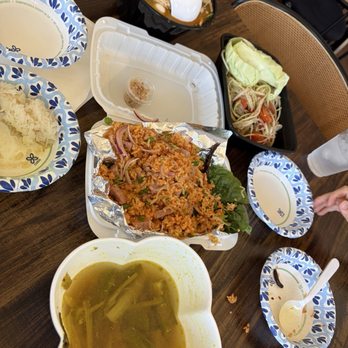 Thum SD - Somlor Machu (almost finished), Khao Poon, Papaya Salad, Nam Khao - Cambodian Near Me - San Diego, California Thum SD - Somlor Machu (almost finished), Khao Poon, Papaya Salad, Nam Khao - Cambodian Near Me - San Diego, California