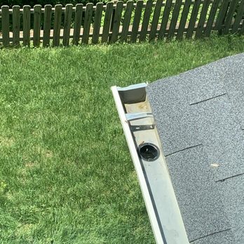 Theco's Gutters Inc - One of the gutters visible from the back window on my house. - Gutter Services Near Me