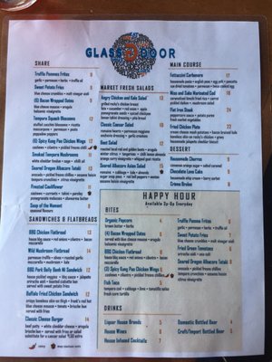 Menu photo 3 GlassDoor Restaurant San Diego, CA Menu photo 3 GlassDoor Restaurant San Diego, CA