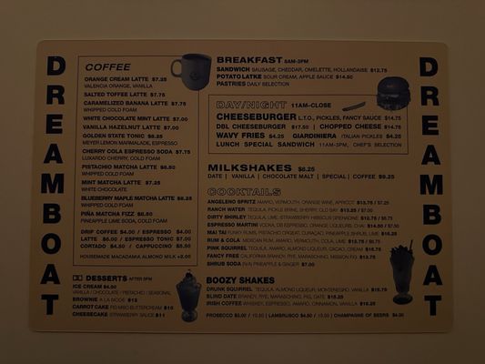 Menu photo 8 Dreamboat San Diego, CA Menu photo 8 Dreamboat San Diego, CA