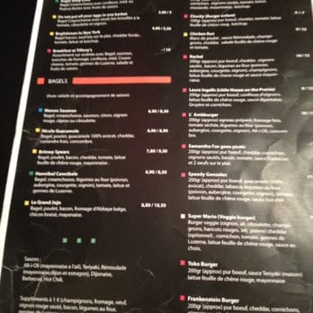 Rachel - Menu - Bagels Near Me - Brussels, BRU