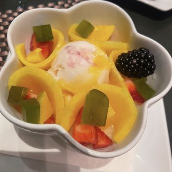 AnQi Bistro - Lychee pana cotta - Asian Fusion Near Me - Costa Mesa, California