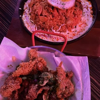 Mumu Kitchen - Fried chicken and kimchi cheese rice - Korean Near Me - Vancouver, British Columbia