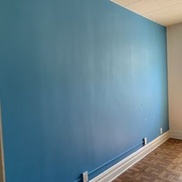 Accent wall in bedroom. Accent wall in bedroom.